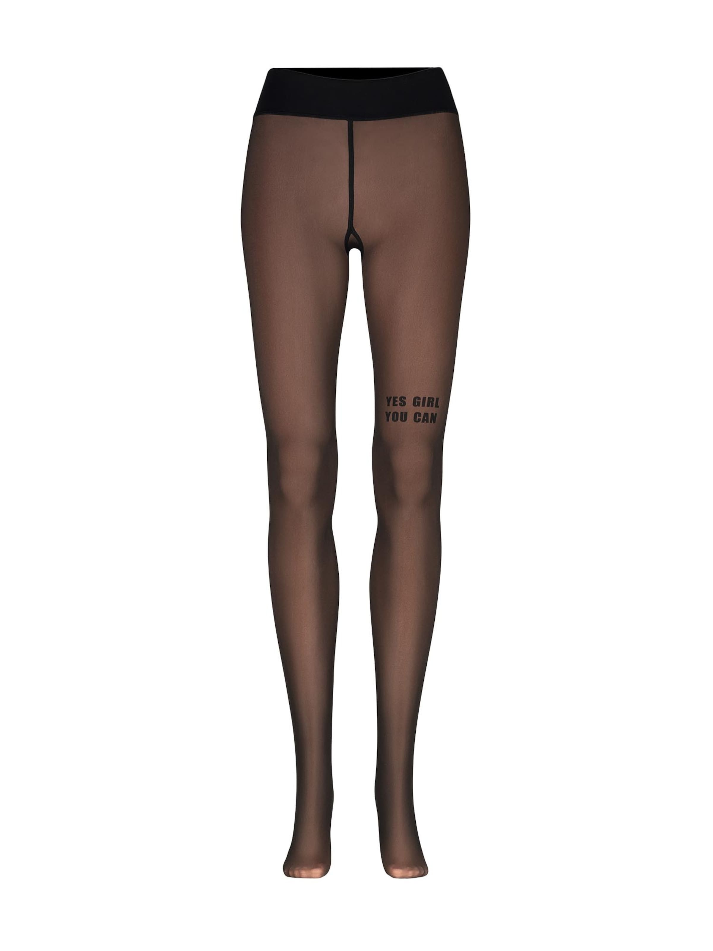 Nur Die - Leotardos finos ' Warm & transparent robust 80 DEN ' en negro: frente