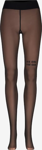 Nur Die - Leotardos finos ' Warm & transparent robust 80 DEN ' en negro: frente