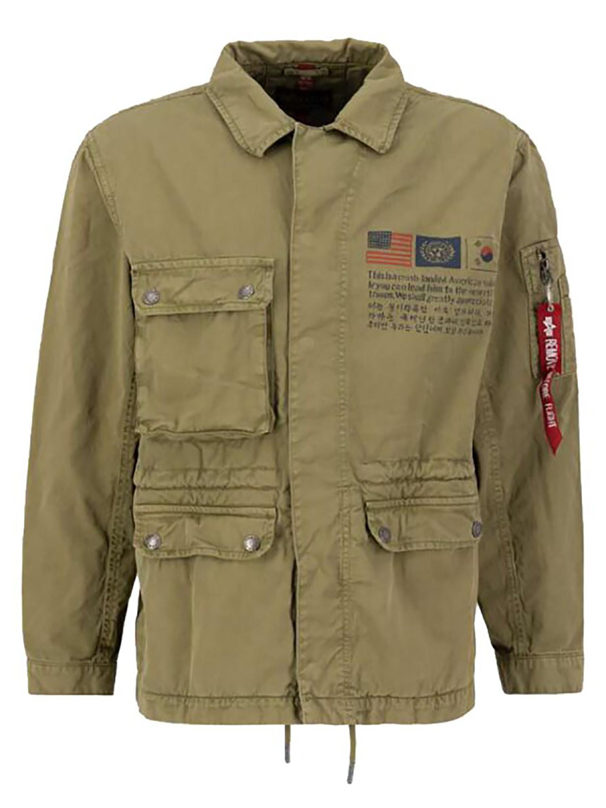 ALPHA INDUSTRIES Übergangsjacke 'LWC'‌‌‌‌‌‌‌ in Grün: Vorderseite