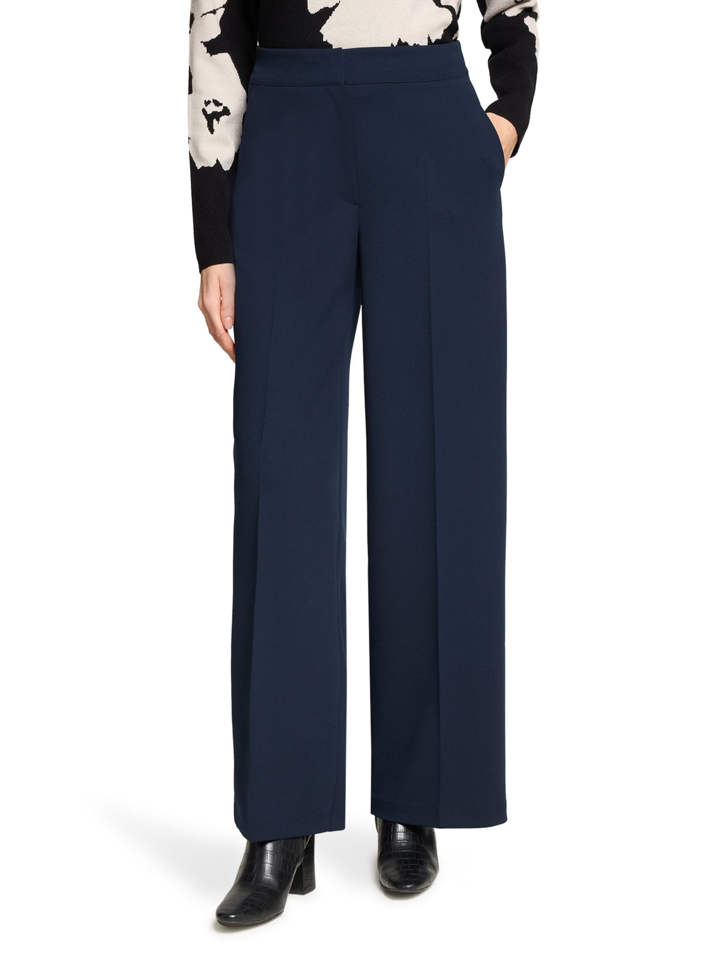 Loosefit Pantaloni con piega frontale di Betty Barclay in blu: frontale