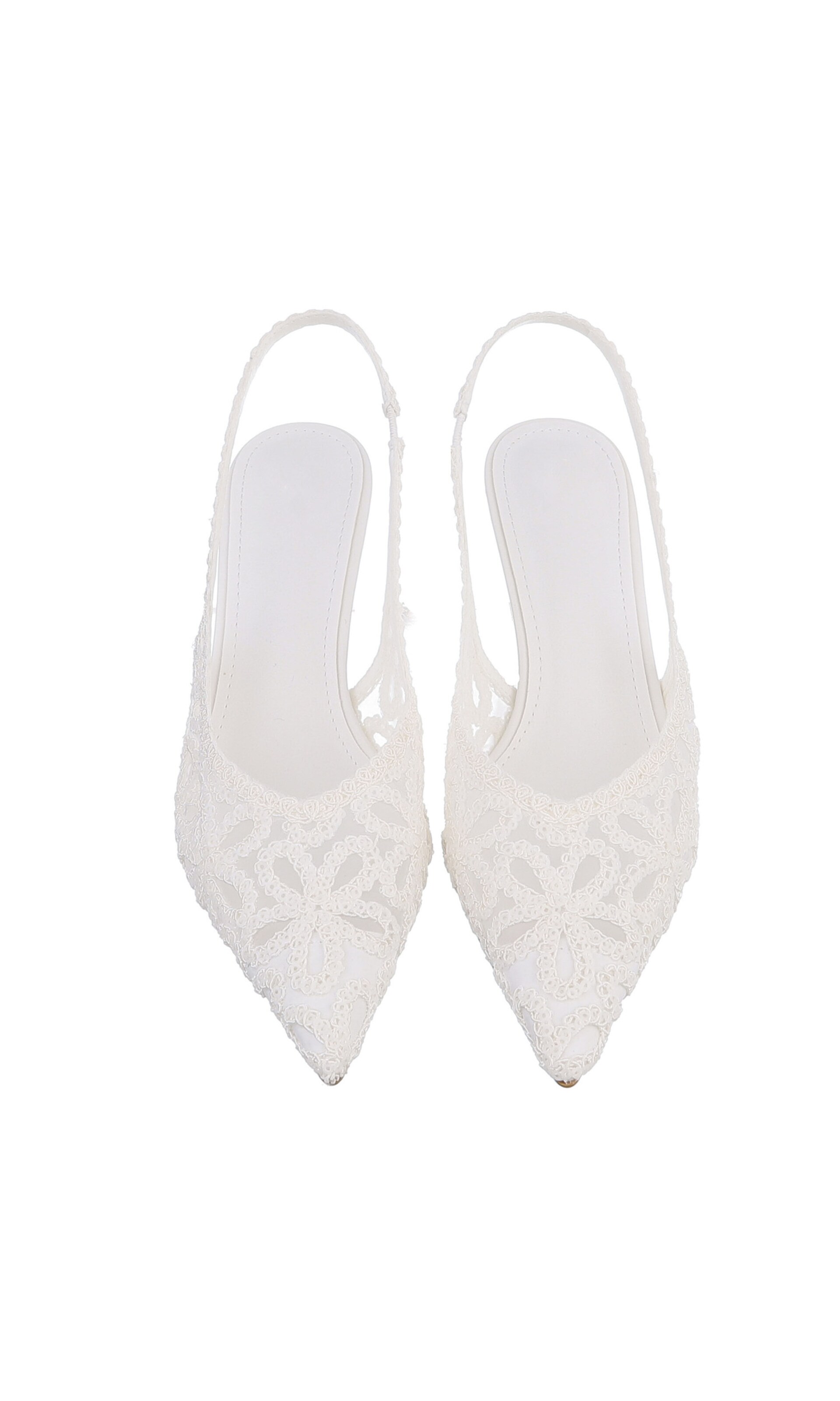 Ital-Design Slingback Pumps in White
