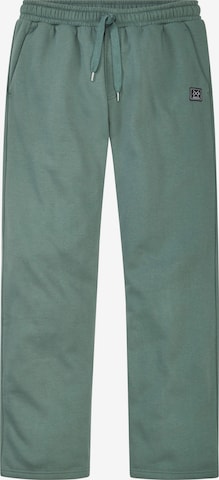 JOHN DEVIN Regular Trousers in Green: front
