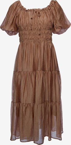 faina - Vestido em castanho: frente