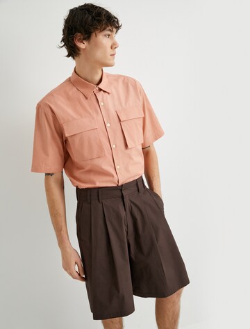 Koton Comfort fit Button Up Shirt in Orange