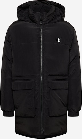 Calvin Klein Jeans Зимно палто в черно: отпред