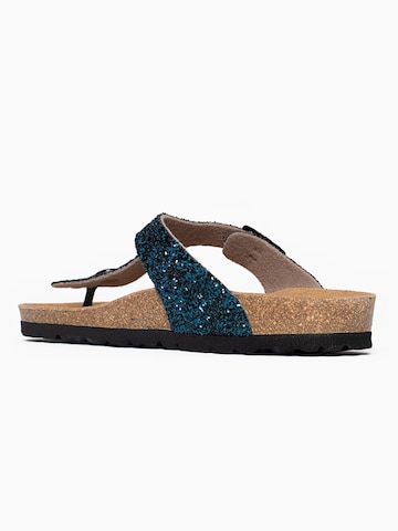 Bayton T-Bar Sandals 'Mercure' in Blue