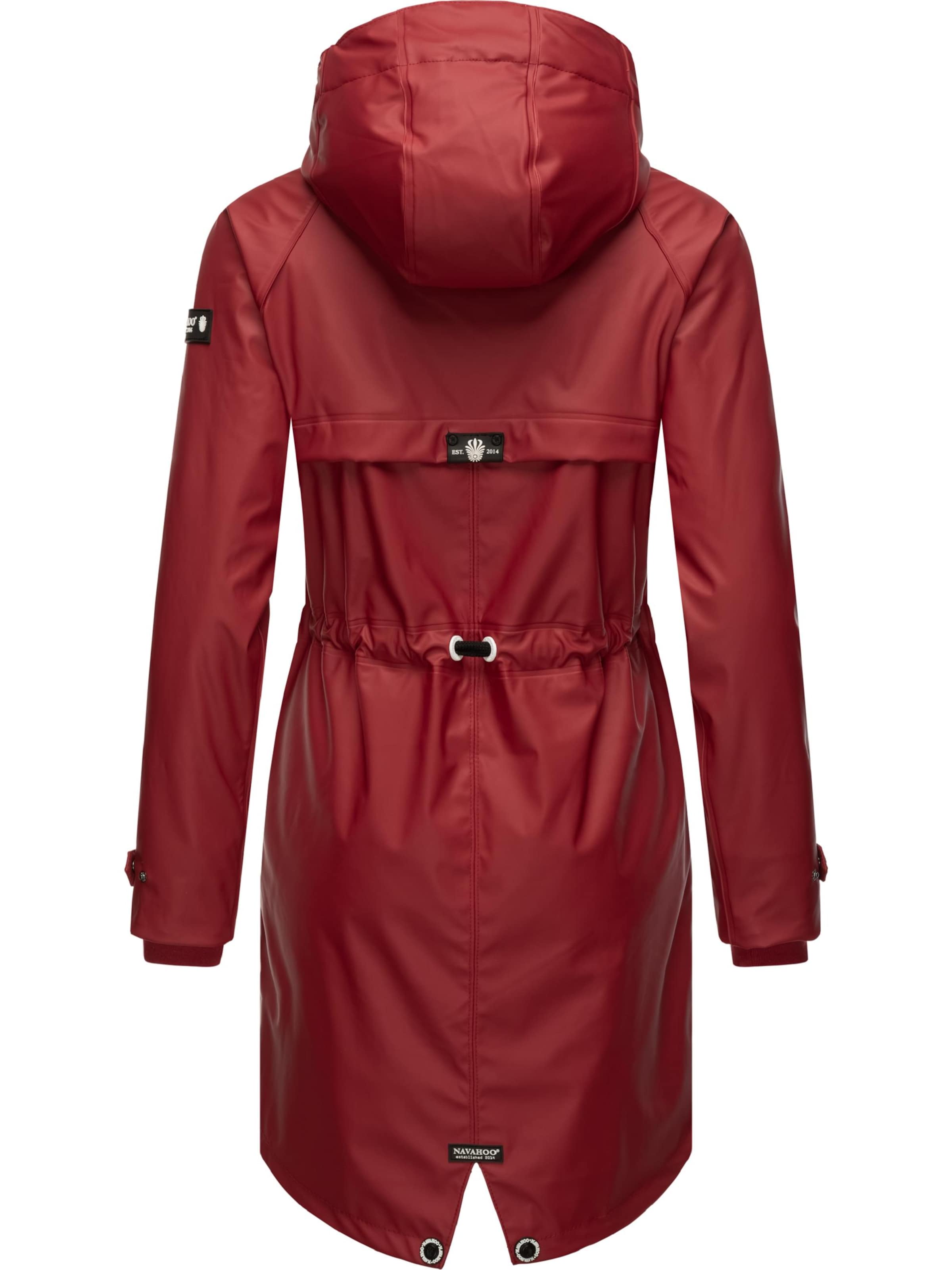 Manteau fonctionnel 'Rainy Flower' NAVAHOO en rouge