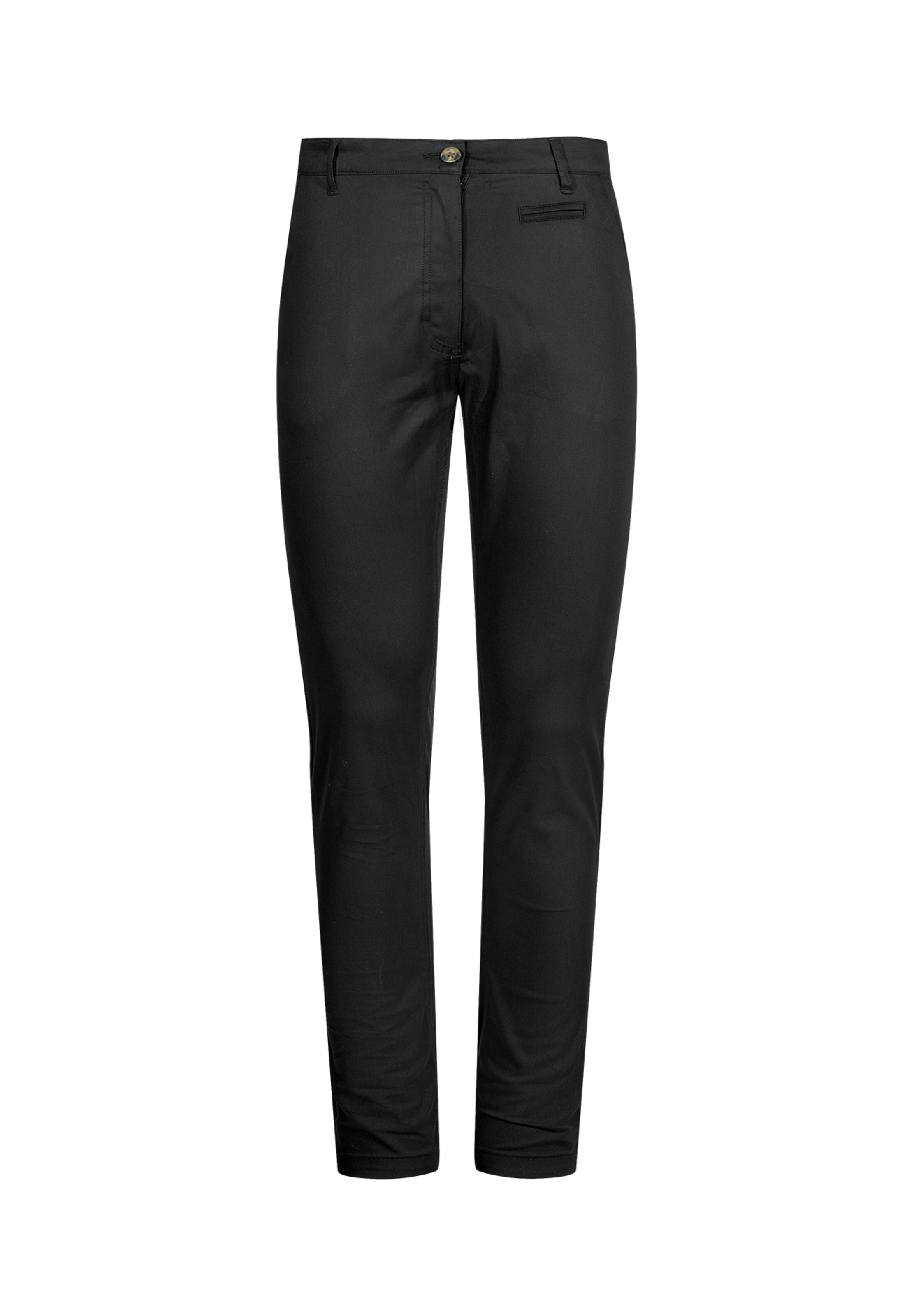 GREENBOMB Slim fit Chino Pants in Black: front