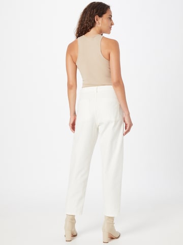 KnowledgeCotton Apparel Loose fit Trousers 'CALLA' in White