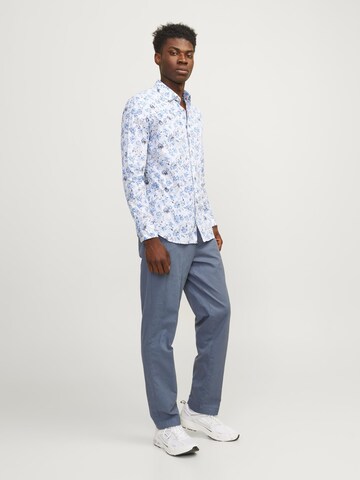 JACK & JONES Regular fit Button Up Shirt in Blue