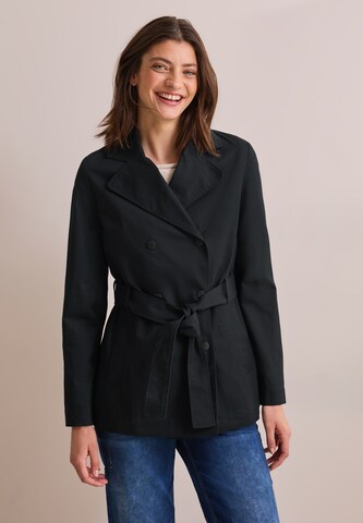 CECIL Between-Seasons Coat in Black: front