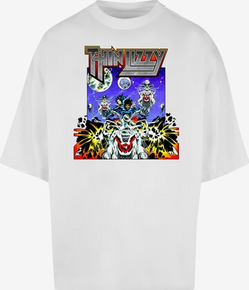 Merchcode Shirt 'Thin Lizzy - Vagabonds Of The Western World' in White: front