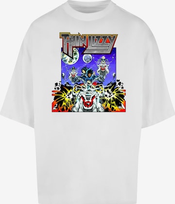Merchcode Shirt 'Thin Lizzy - Vagabonds Of The Western World' in Wit: voorkant