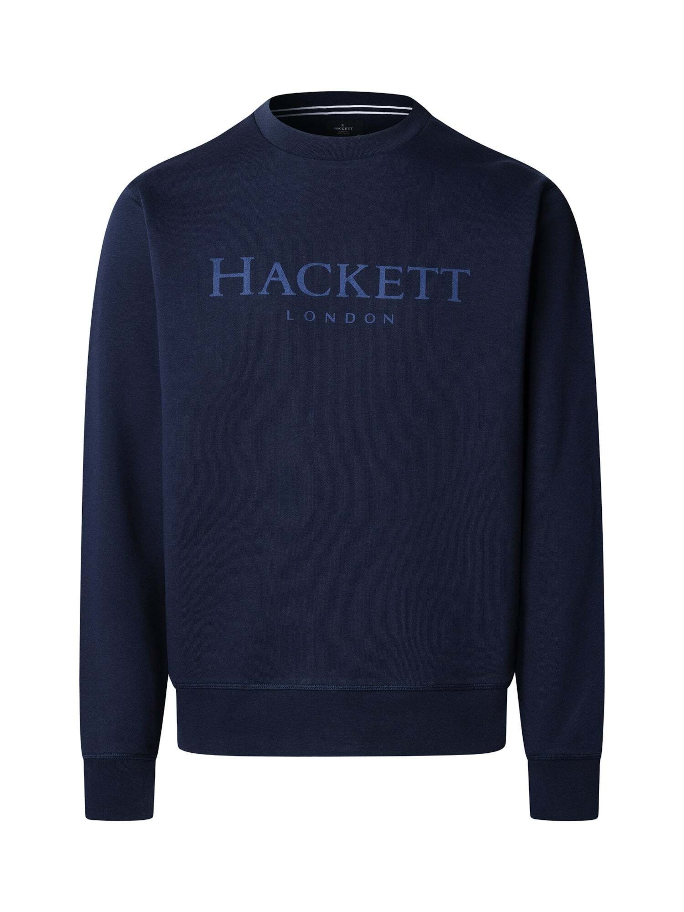 Sweat-shirt ' HERITAGE ESS CREW ' Hackett London en bleu : devant