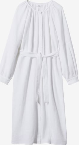 MANGO Sukienka koszulowa 'Ibiza' w kolorze biały: przód