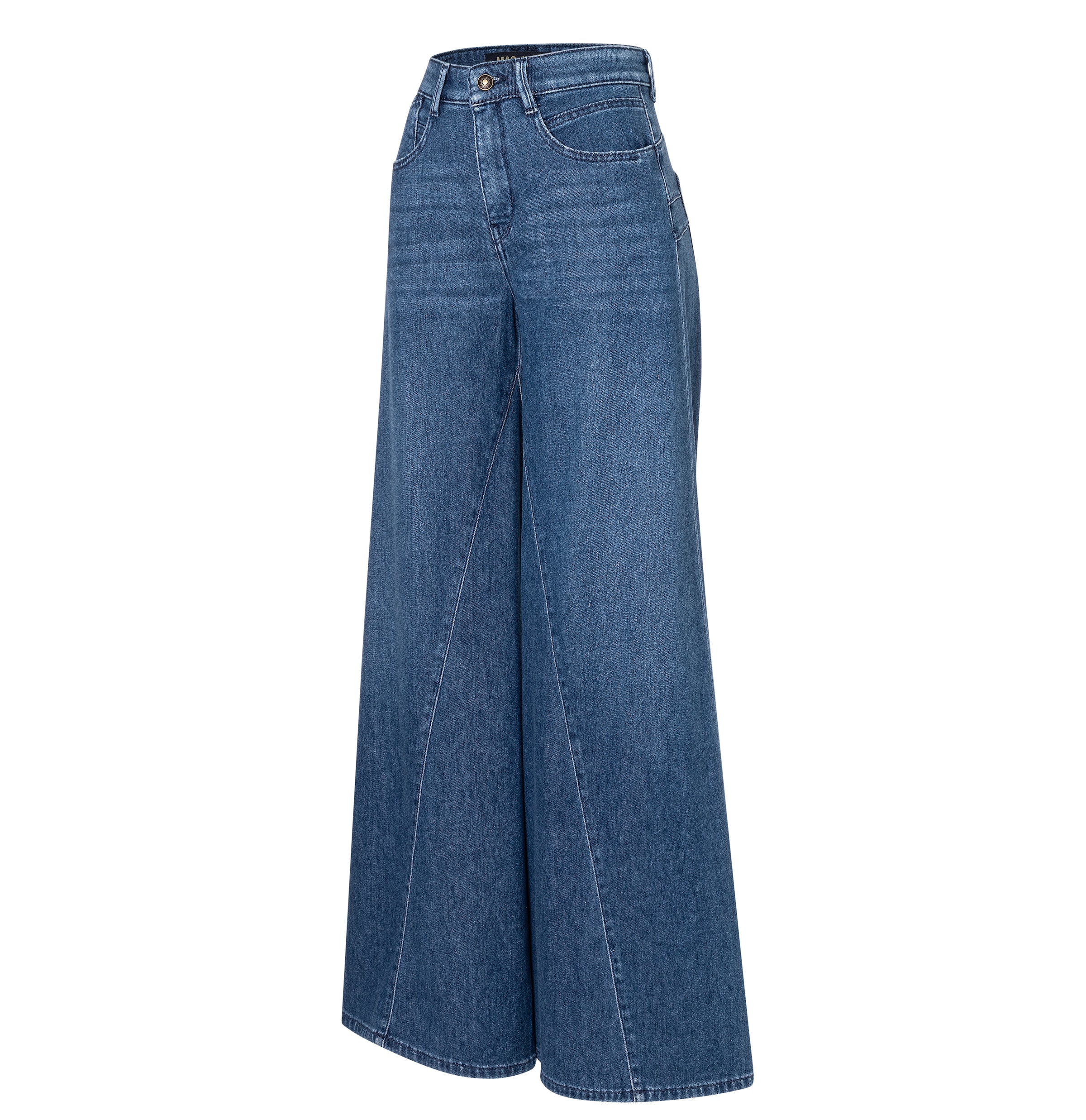 MAC Wide Leg Jeans in Blau