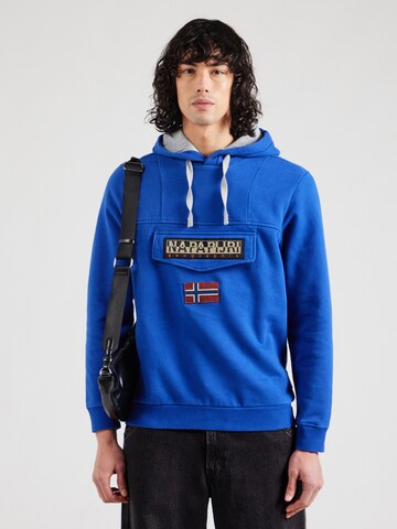 NAPAPIJRI Sweatshirt 'BURGEE WINT 2' in Blau: Vorderseite