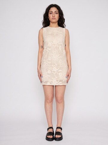wild pony Dress 'SHORT DRESS 100% ECRU COTTON' in Beige: front