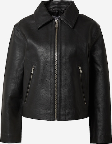 Warehouse Between-season jacket in Black: front