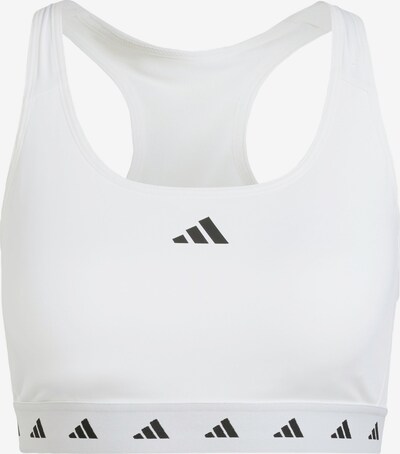 ADIDAS PERFORMANCE Sport bh 'Powerreact' in de kleur Zwart / Wit, Productweergave