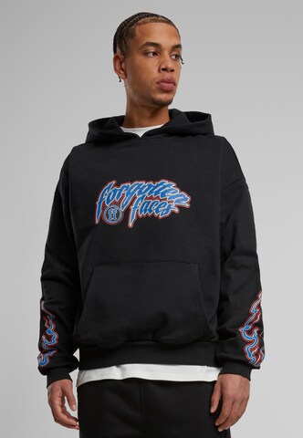 Sweat-shirt Forgotten Faces en noir : devant