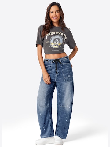 Imily Bela Loosefit Farmer - kék