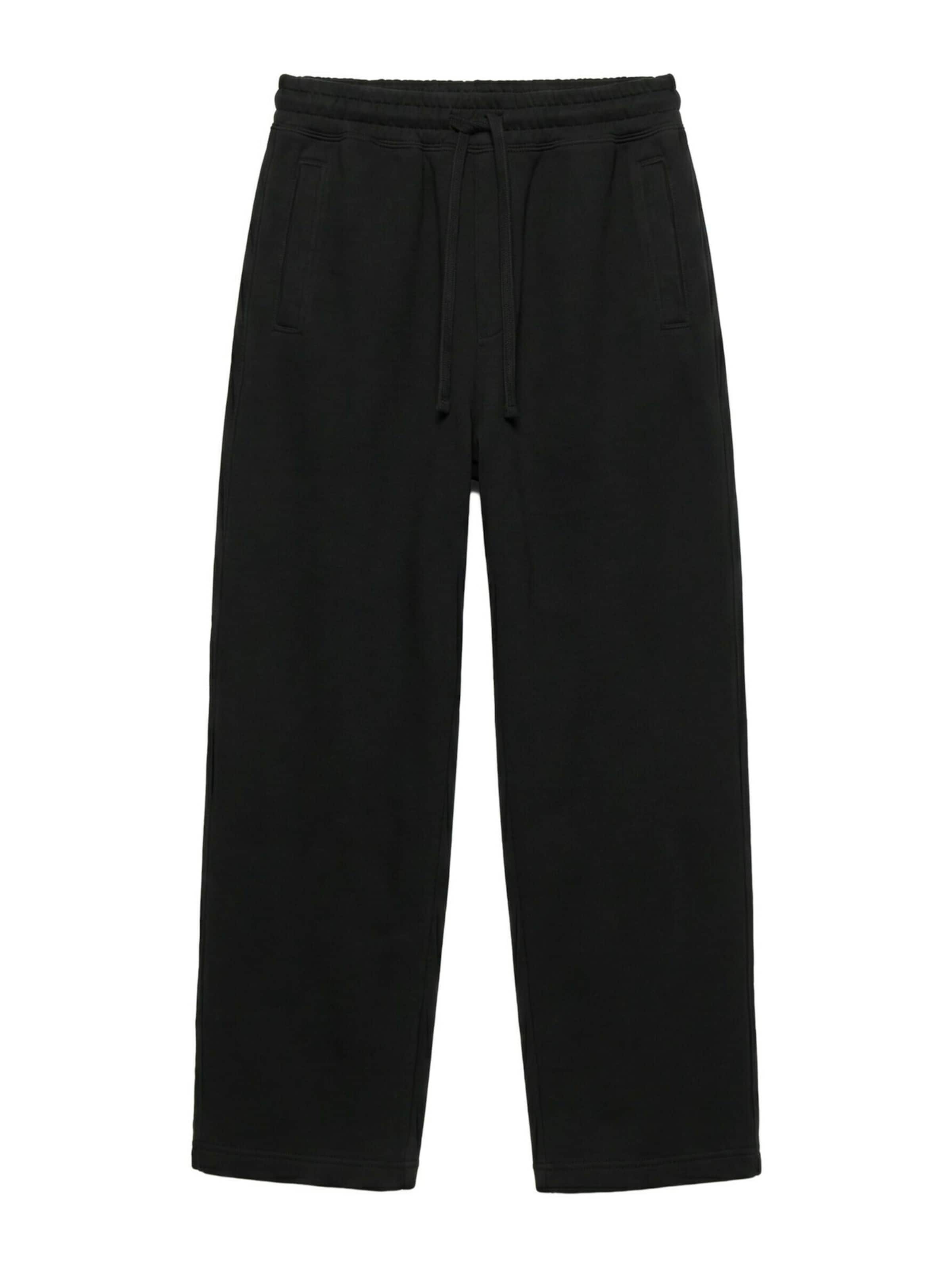 Pull&Bear Spodnie w kolorze czarny: przód