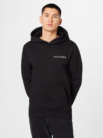 TOMMY HILFIGER Sweatshirt in Zwart: voorkant