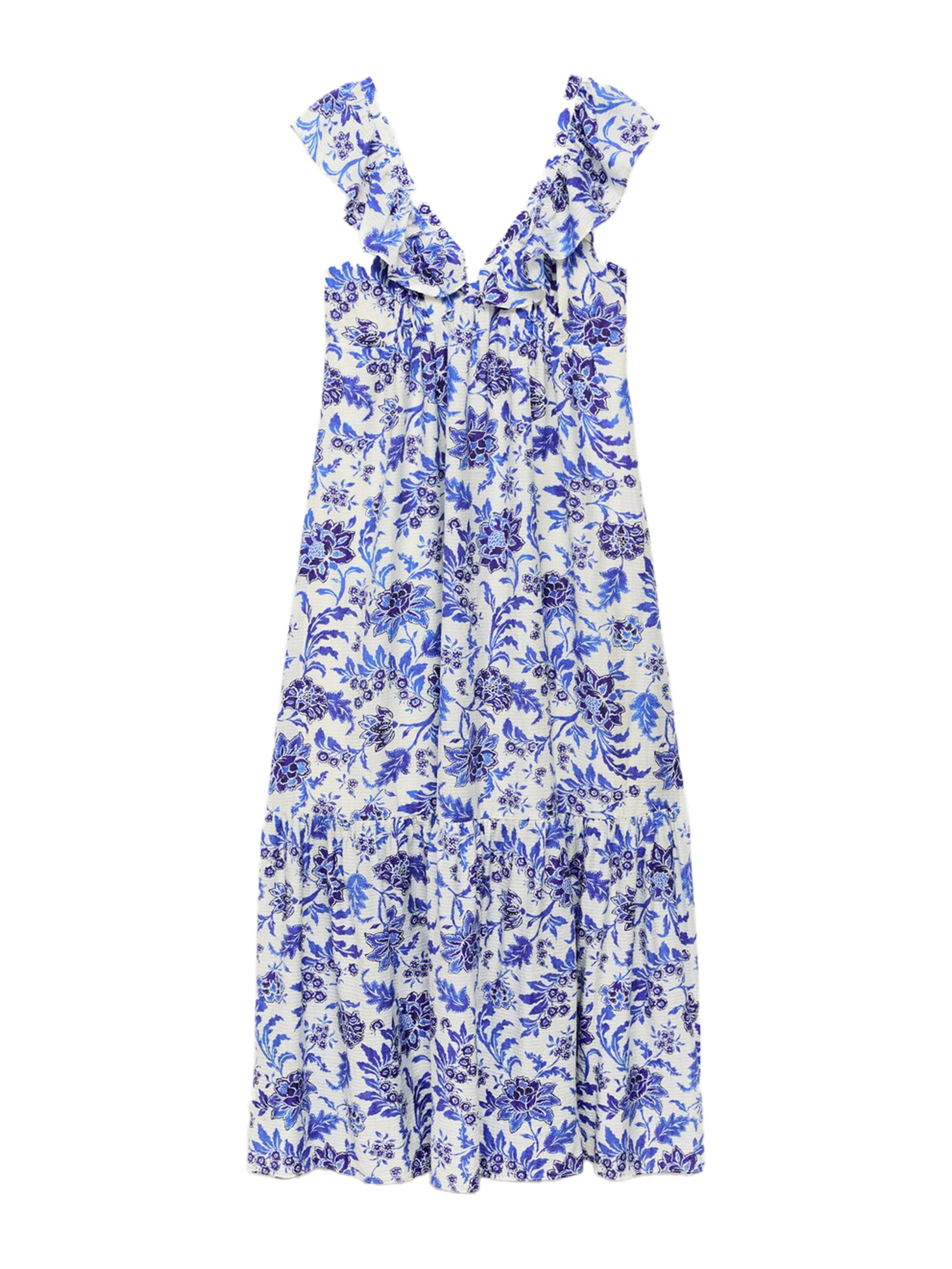 MANGO Sukienka 'RAMONA' w kolorze niebieski: przód