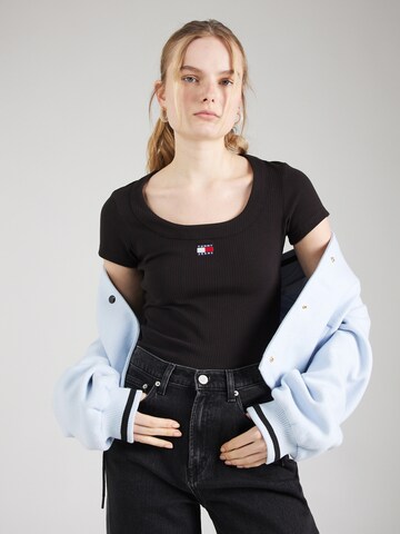 Tricou de la TOMMY HILFIGER pe negru: față