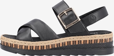 Rieker Sandale 'Lugano Ledersandalen' in 36 in schwarz, Produktansicht