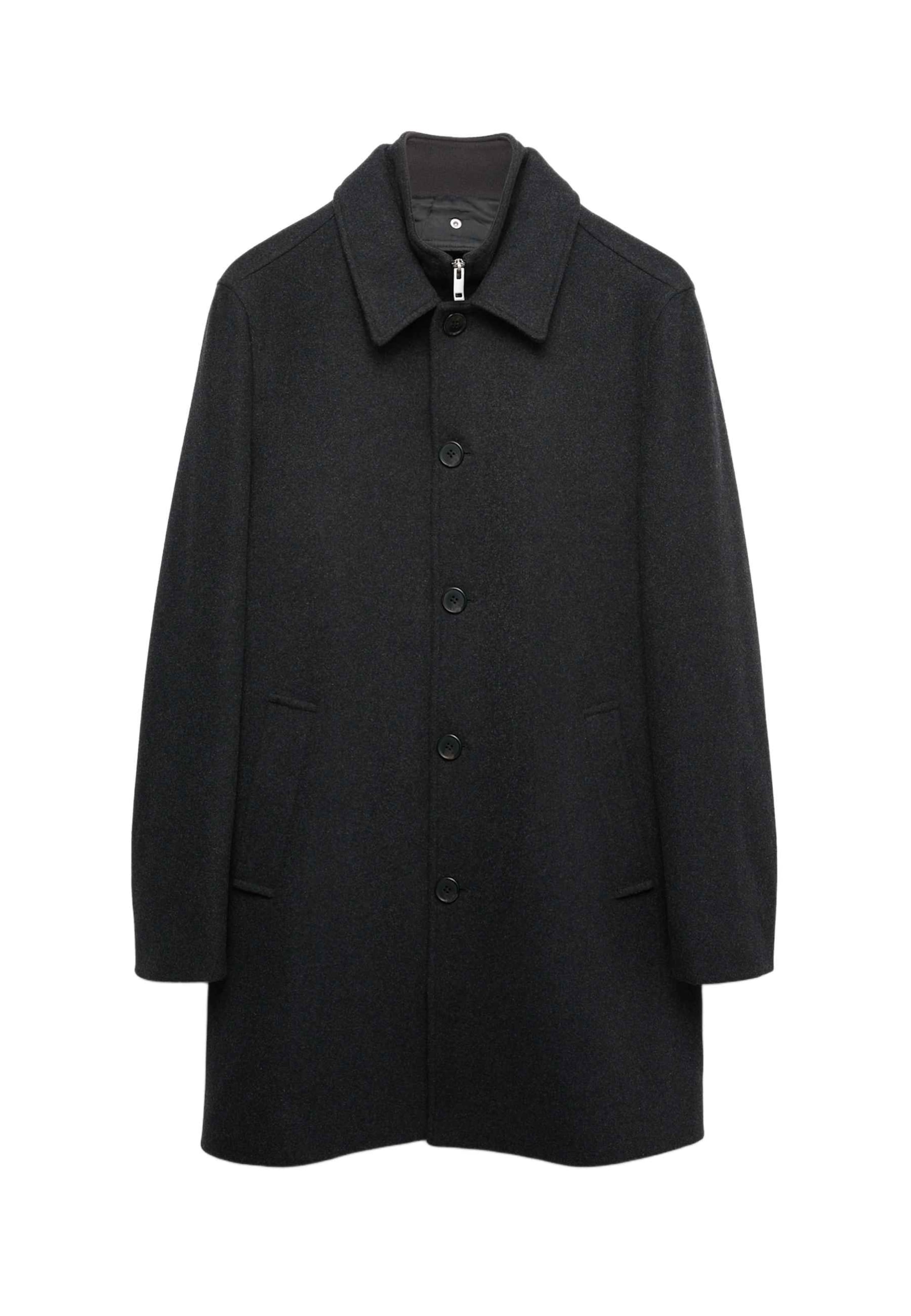 Cappotto di mezza stagione di Marks & Spencer in nero: frontale