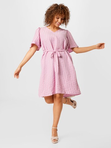 ONLY Carmakoma Dress 'CARLAS' in Pink