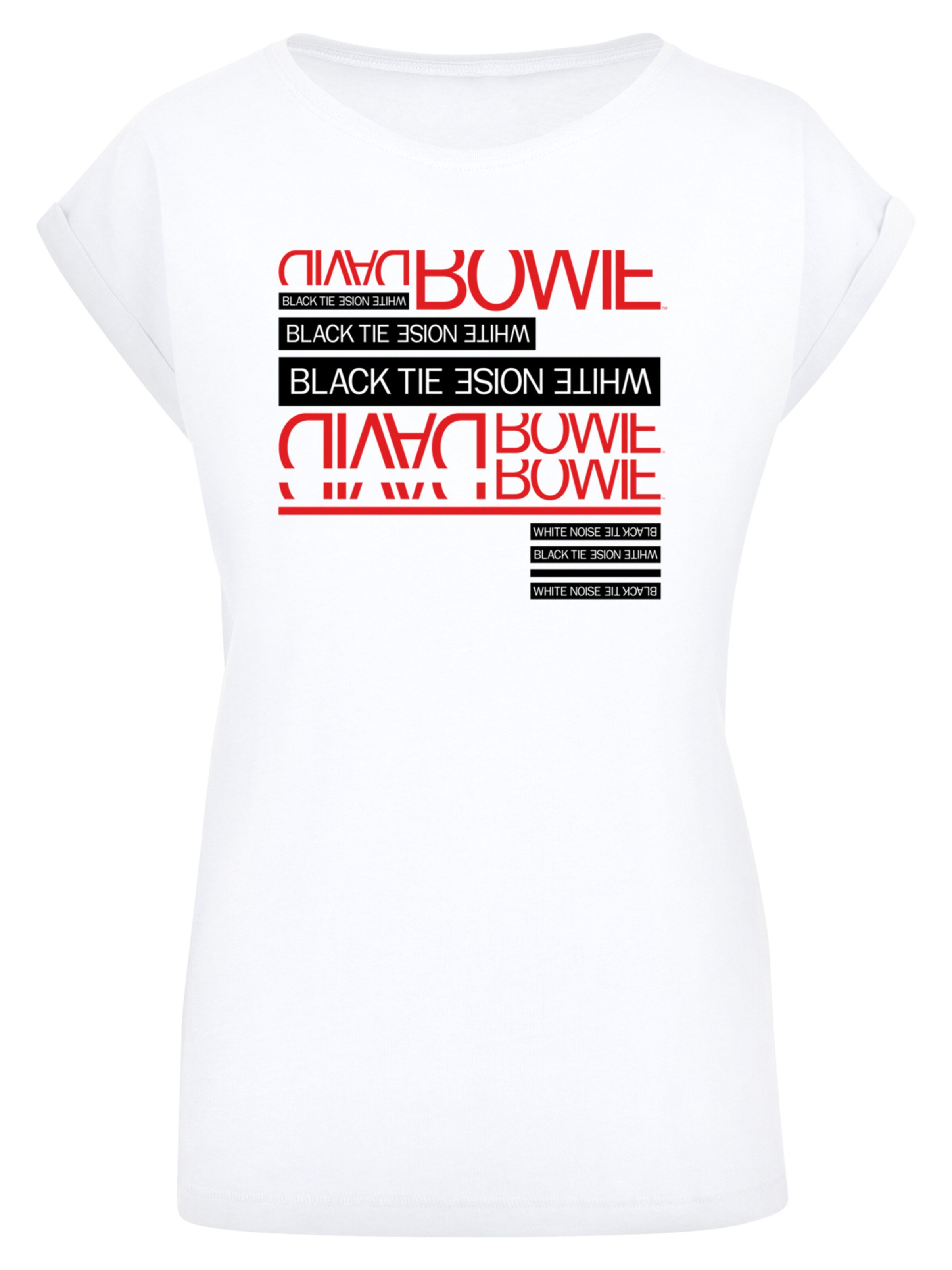 F4NT4STIC T-Shirt 'David Bowie' in Weiß: Vorderseite