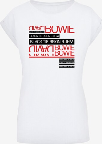 T-shirt 'David Bowie' F4NT4STIC en blanc : devant