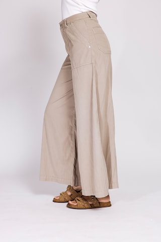 Zhrill Wide leg Pants in Beige