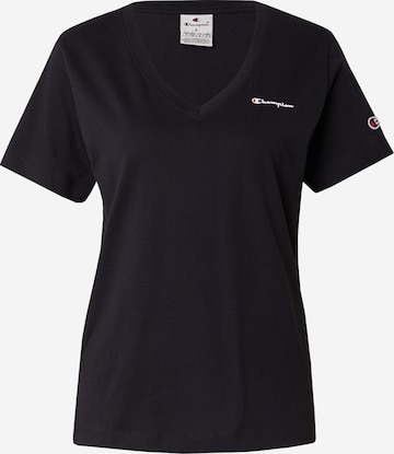 Champion Authentic Athletic Apparel Majica | črna barva: sprednja stran