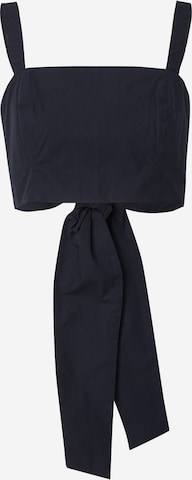 Abercrombie & FitchTop - crna boja: prednji dio