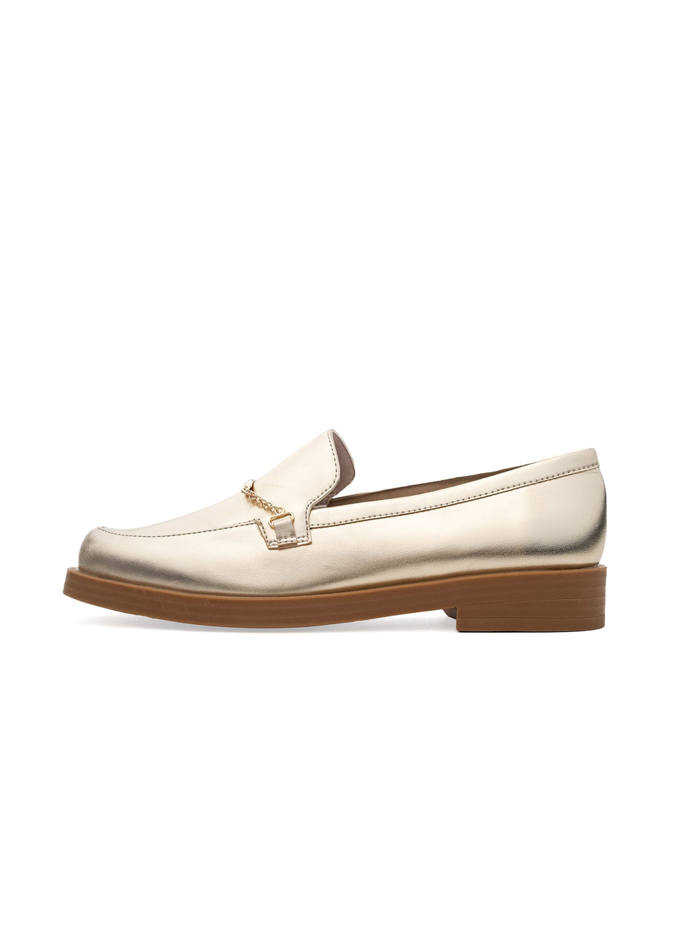Gattinoni Slip-ons in Gold: front