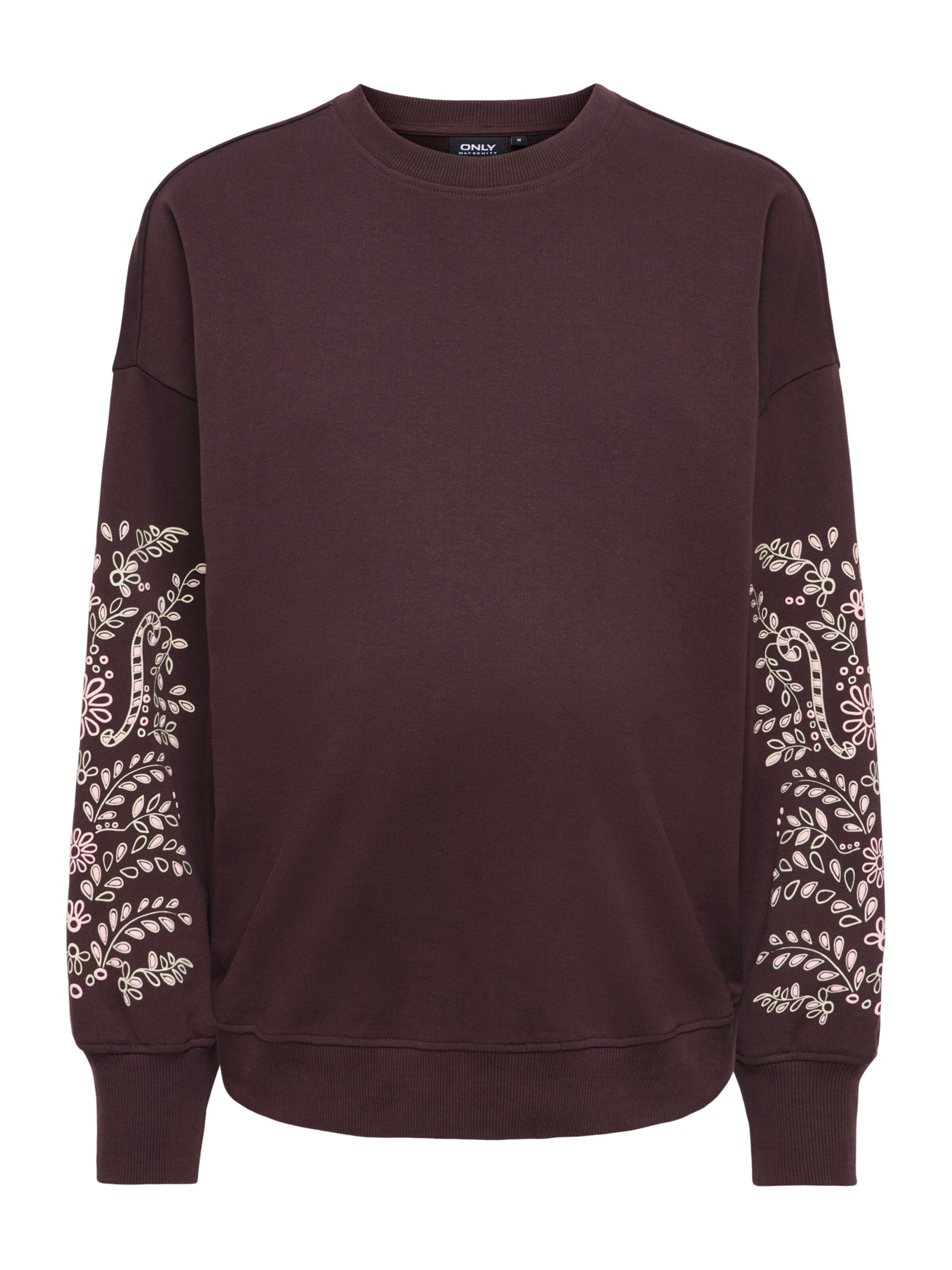 Only Maternity Collegepaita 'OLMALEXA' värissä lila: etupuoli