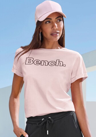 BENCH T-Shirt in Gelb: Vorderseite