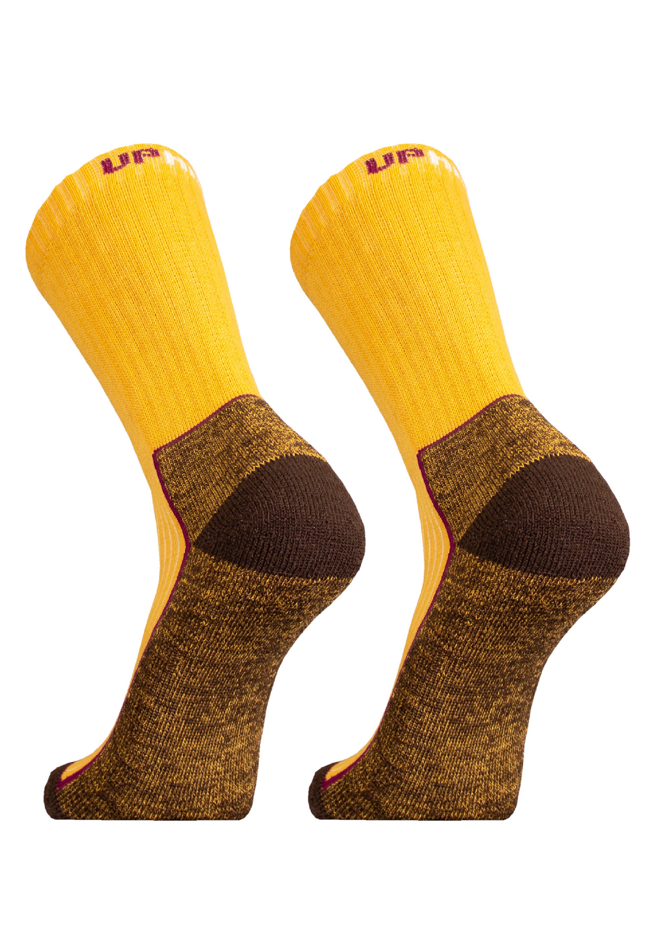 UphillSport Athletic Socks 'SAANA' in Yellow