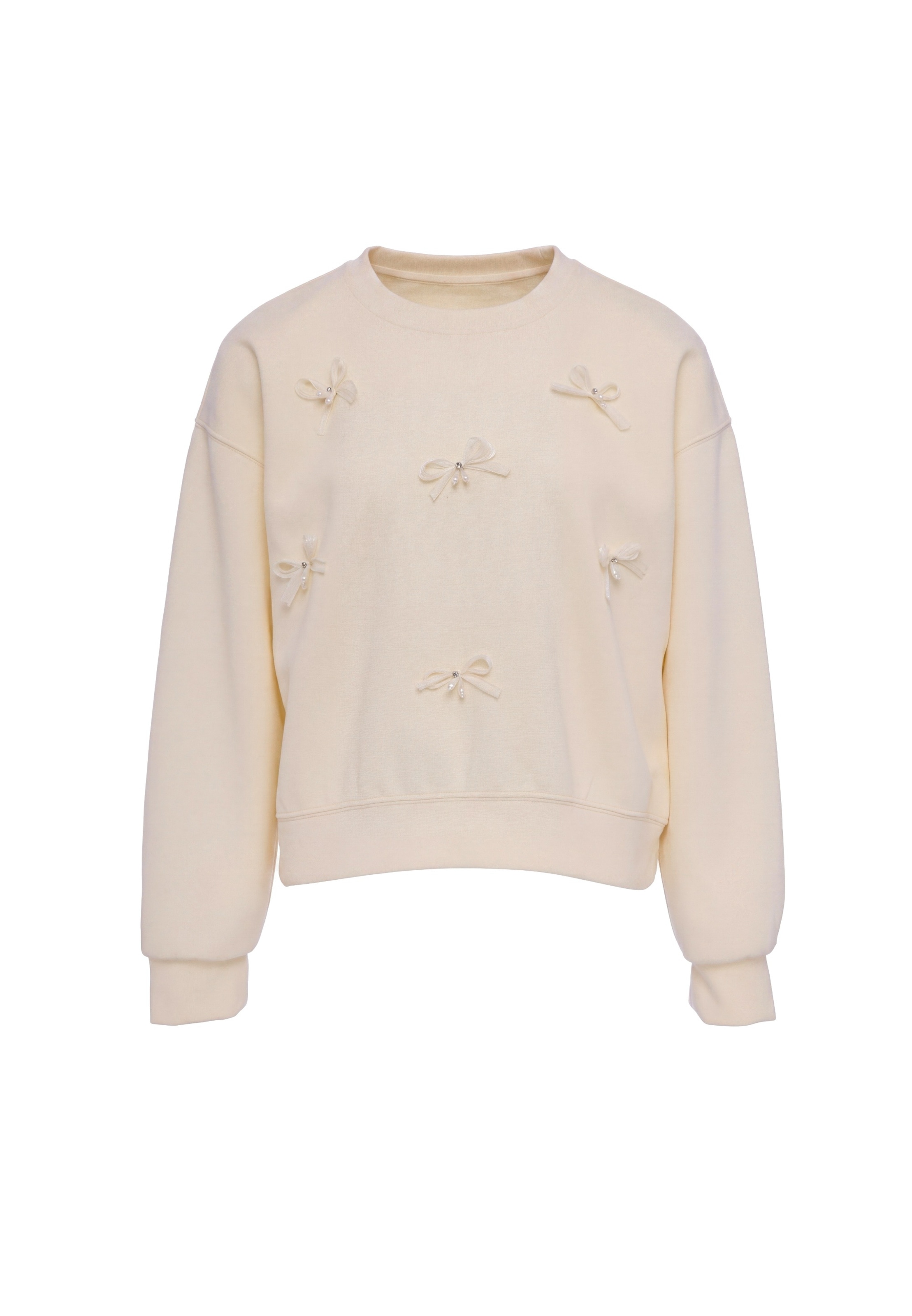 Sweat-shirt 'Pop' MYMO en beige : devant