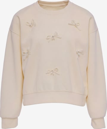 Sweat-shirt 'Pop' MYMO en beige : devant