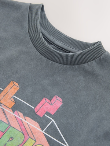 Next T-shirt 'Tetris' i grå
