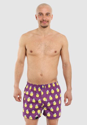 Lousy Livin Boxer shorts 'Toast Zitrone' in Purple: front