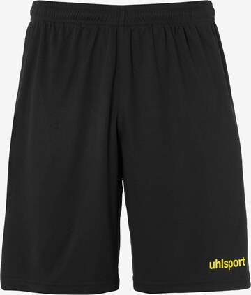 UHLSPORT Workout Pants in Black: front