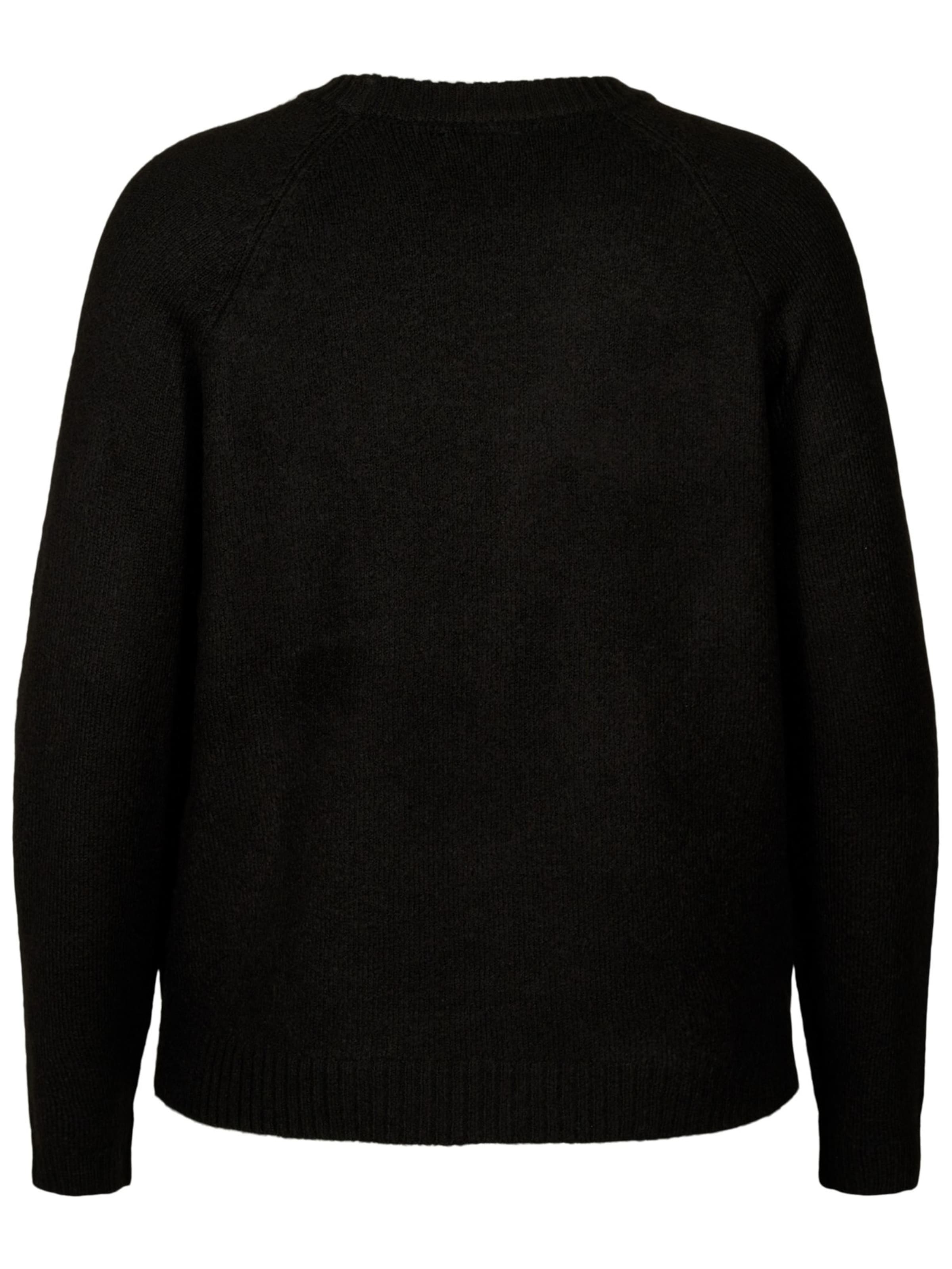 Zizzi Pullover 'MFABULOUS' in Schwarz