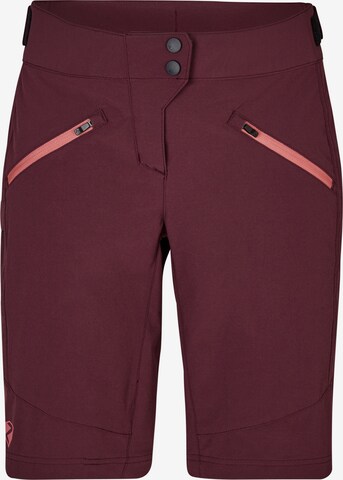 ZIENER Regular Workout Pants 'NASITA' in Red: front