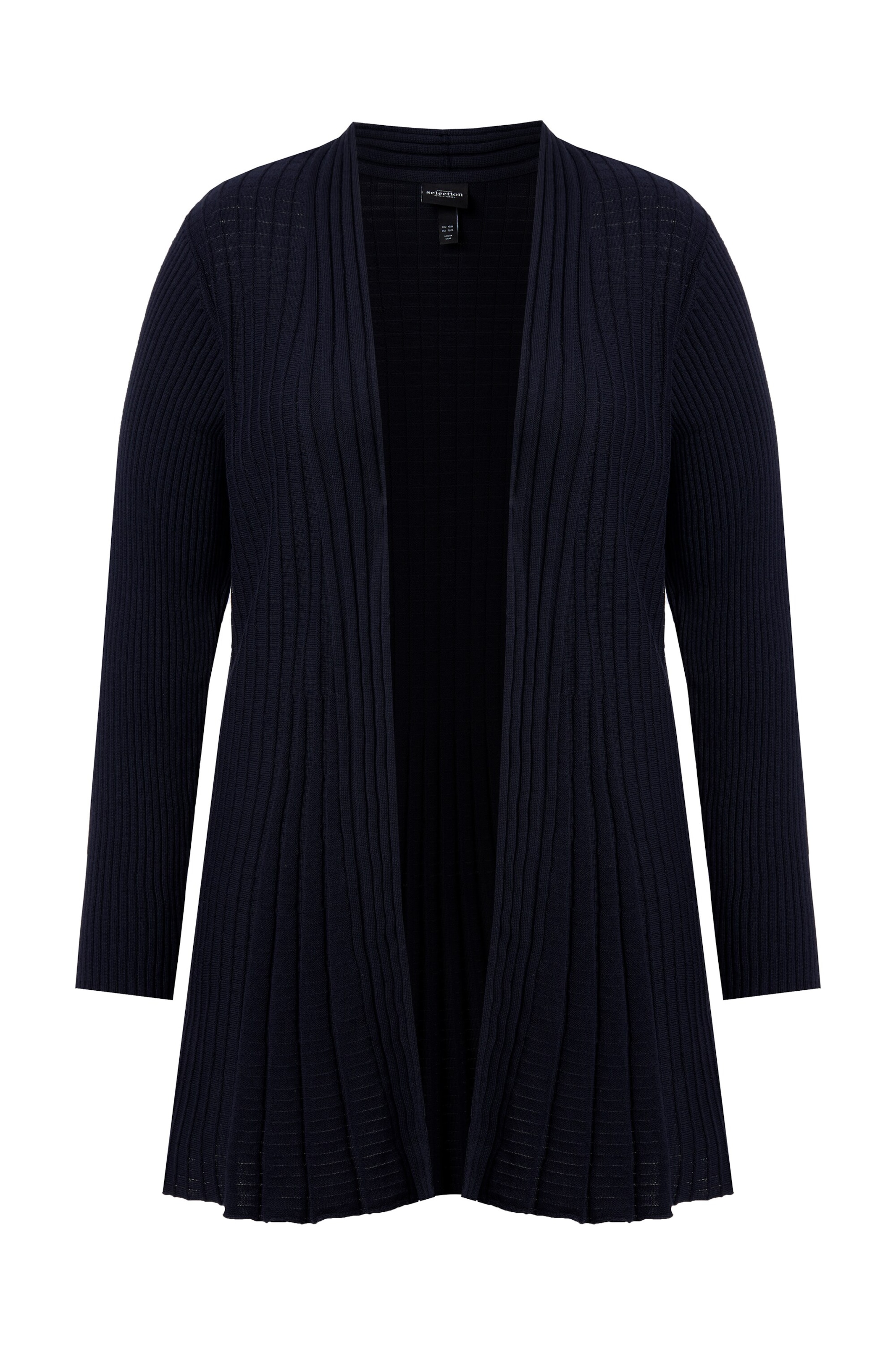 Ulla Popken Strickjacke in Blau: Vorderseite